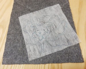 下絵を写す 下絵を写す