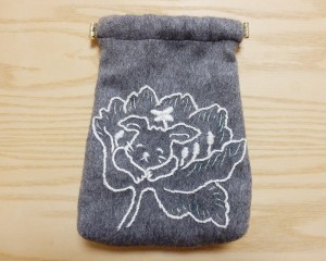 完成したポーチ 完成したポーチ